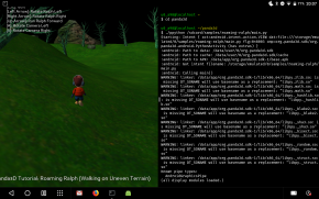 Roaming Ralph running on an Android tablet